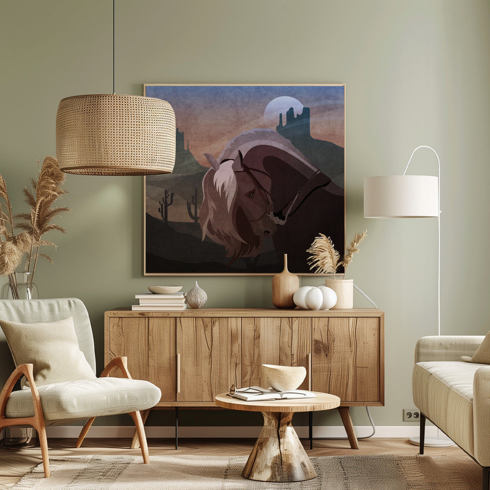 Cowboy Horse Poster
